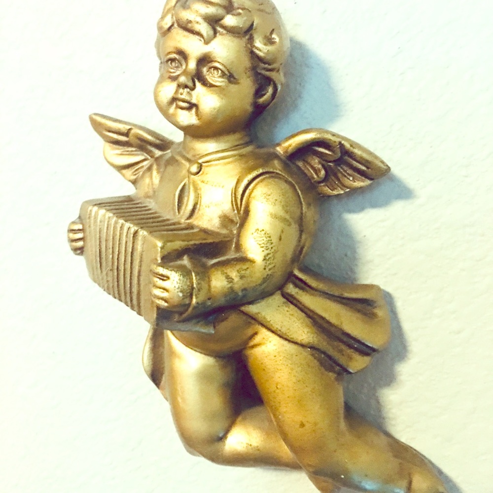 Vintage Gold Angel hanging Wall Decor ⭐️